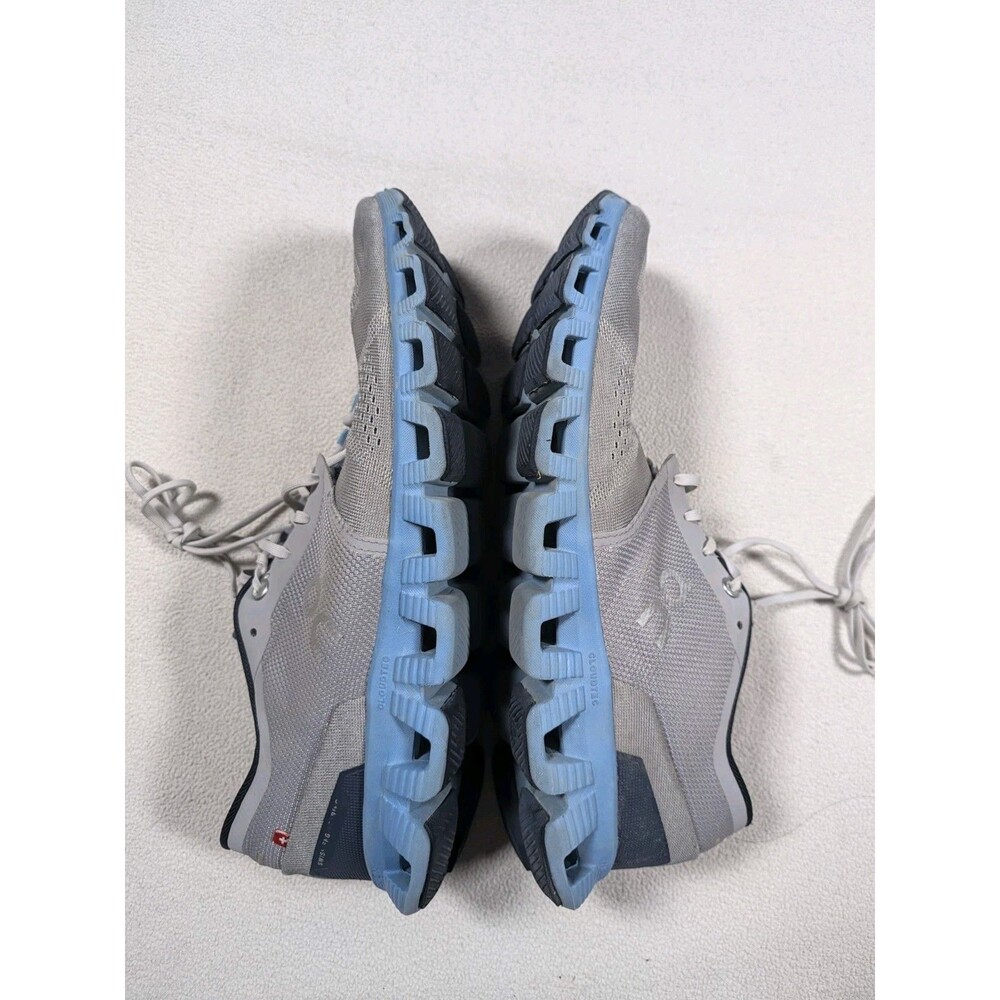 On Running Cloud X Alloy Grey Niagara Blue Mens Size 11 Shoes 40.99038 - Picture 5 of 9